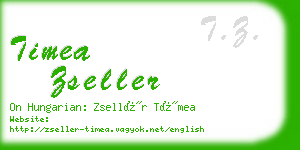 timea zseller business card